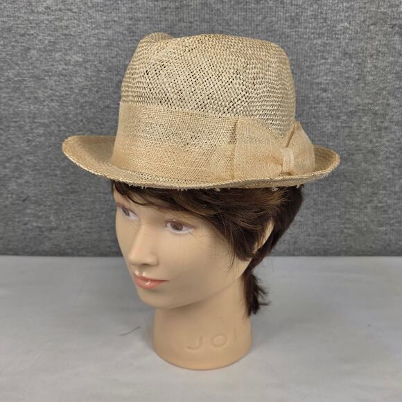 LAUREN RALPH LAUREN WOMEN’S STRAW FEDORA – NATURAL WOVEN STYLE WITH RIBBON BAND main image 11